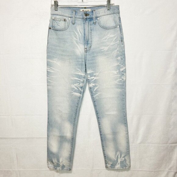 Madewell The Perfect Vintage Jean Tie-Dye Edition Light Wash High Rise Sz 28x28 - Picture 1 of 7